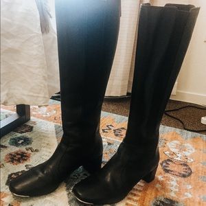 Tory Burch Black Leather Boots